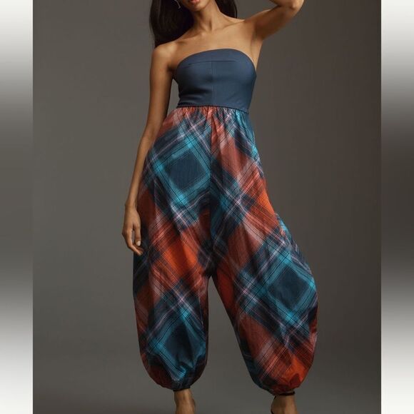 Maeve Gathered Balloon Jumpsuit - Picture 1 of 4